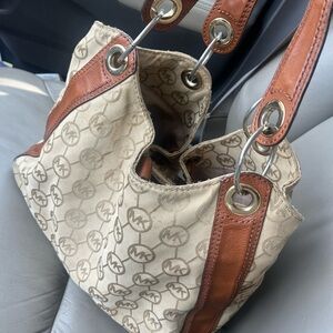 Vintage Michael Kors Tan and Brown Women's Bag